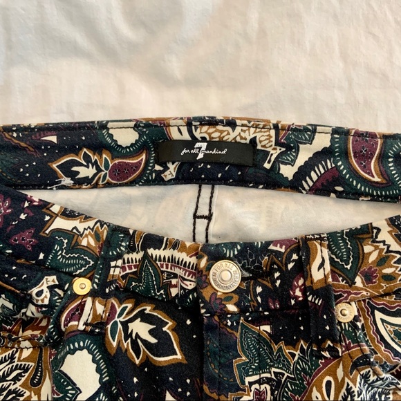 7 For All Mankind Underground Paisley-Print Jeans - Picture 4 of 6